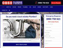 Tablet Screenshot of 0860plumber.co.za